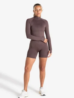 Sculpt Seamless Zip Jacket Mocha