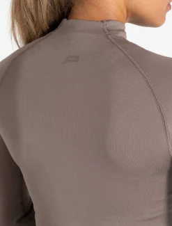 Sculpt Seamless Zip Jacket Taupe