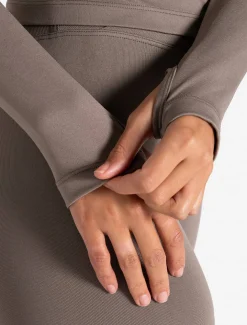 Sculpt Seamless Zip Jacket Taupe