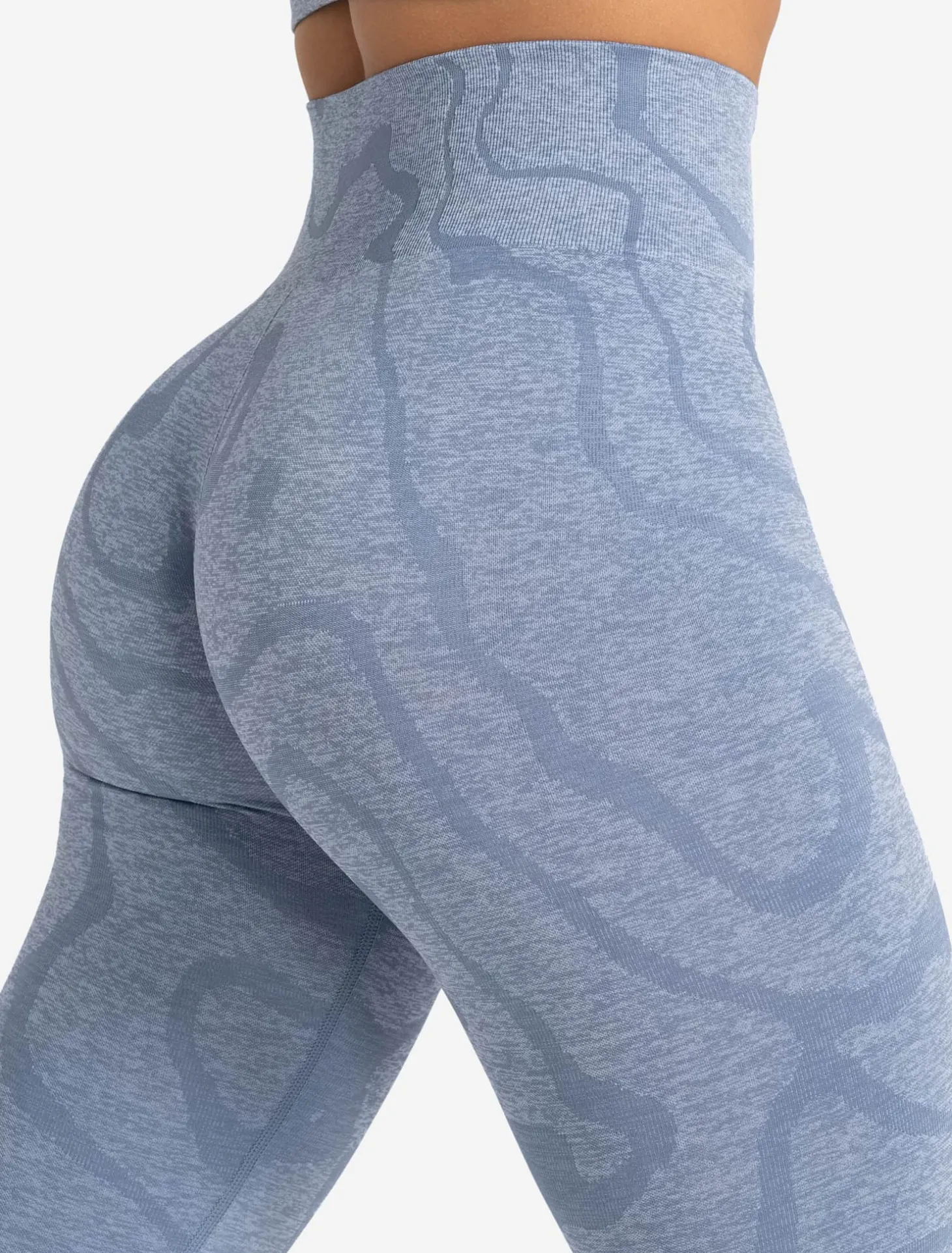 Sustainable Seamless Leggings Blue