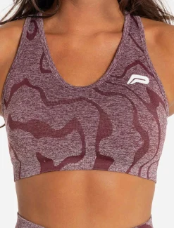 Sustainable Seamless Sports Bra Burgundy