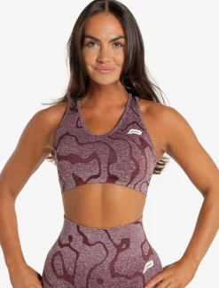 Sustainable Seamless Sports Bra Burgundy