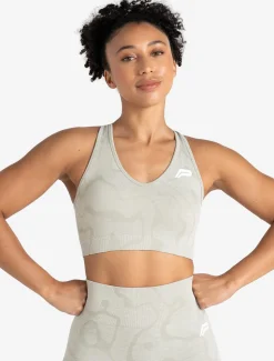 Sustainable Seamless Sports Bra Sage Green