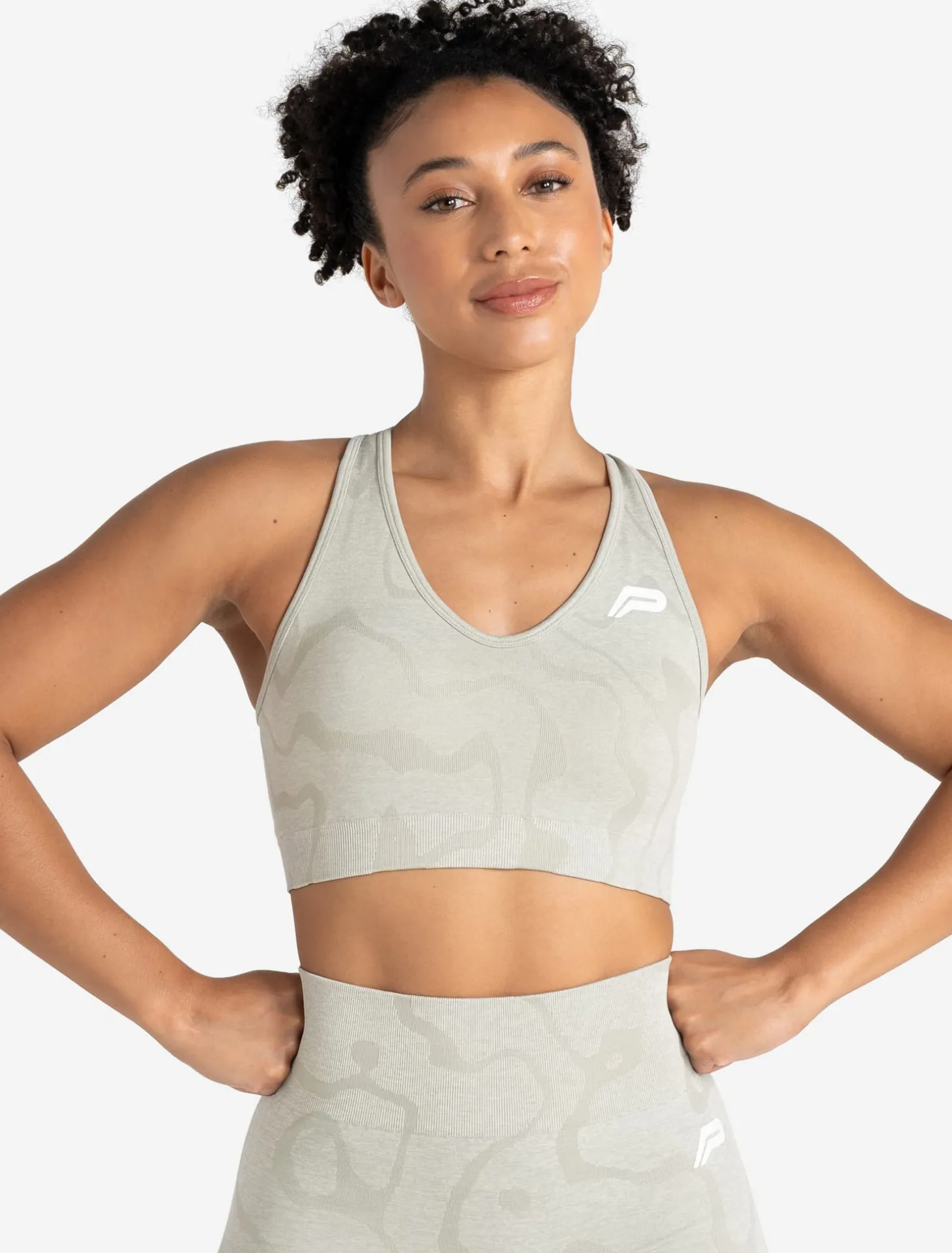 Sustainable Seamless Sports Bra Sage Green