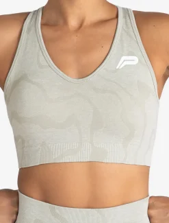 Sustainable Seamless Sports Bra Sage Green