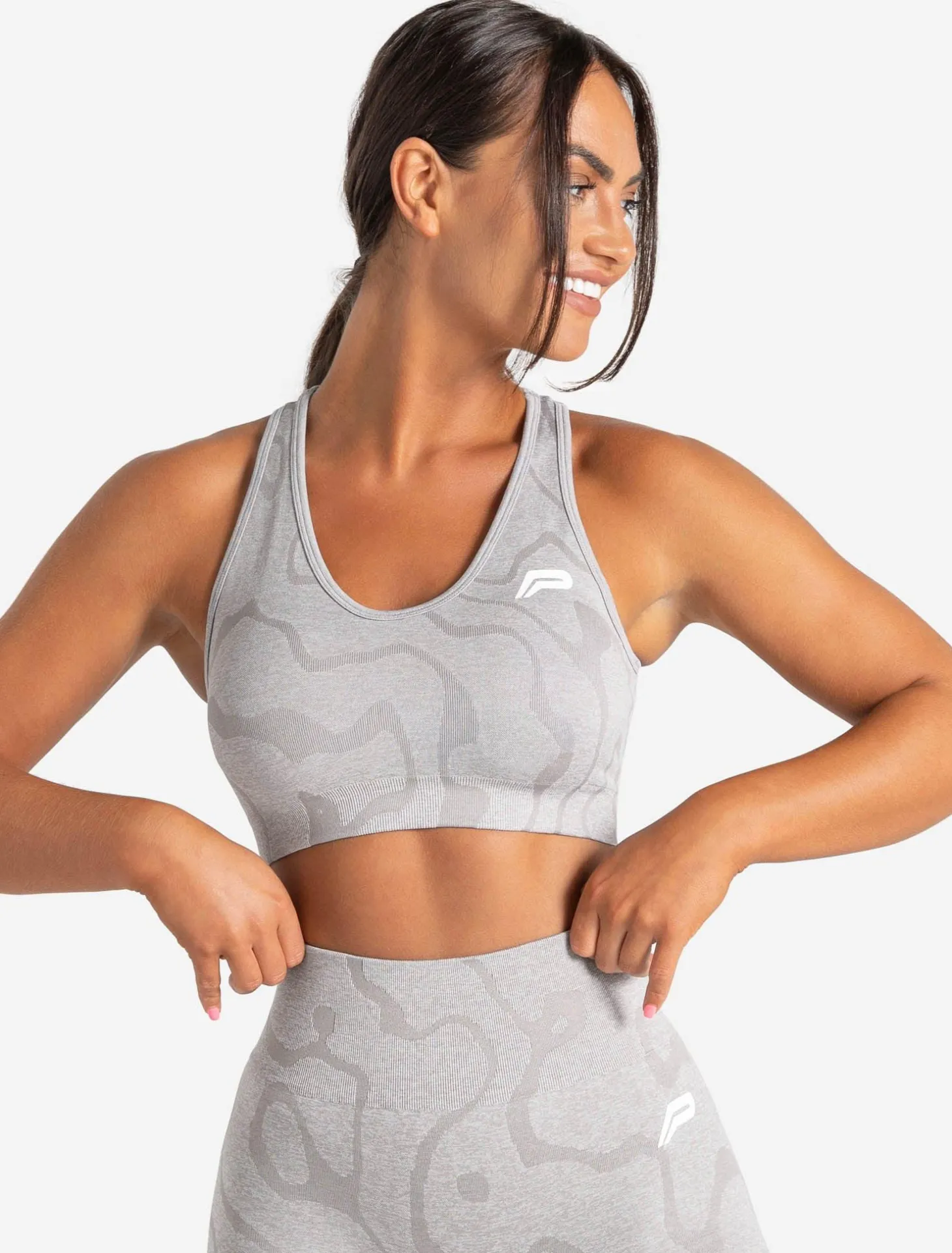 Sustainable Seamless Sports Bra Cloud Grey