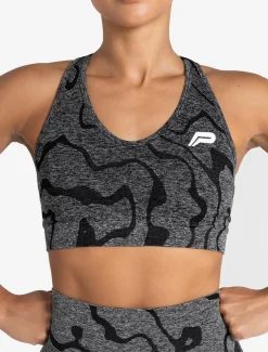 Sustainable Seamless Sports Bra Black