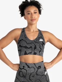 Sustainable Seamless Sports Bra Black