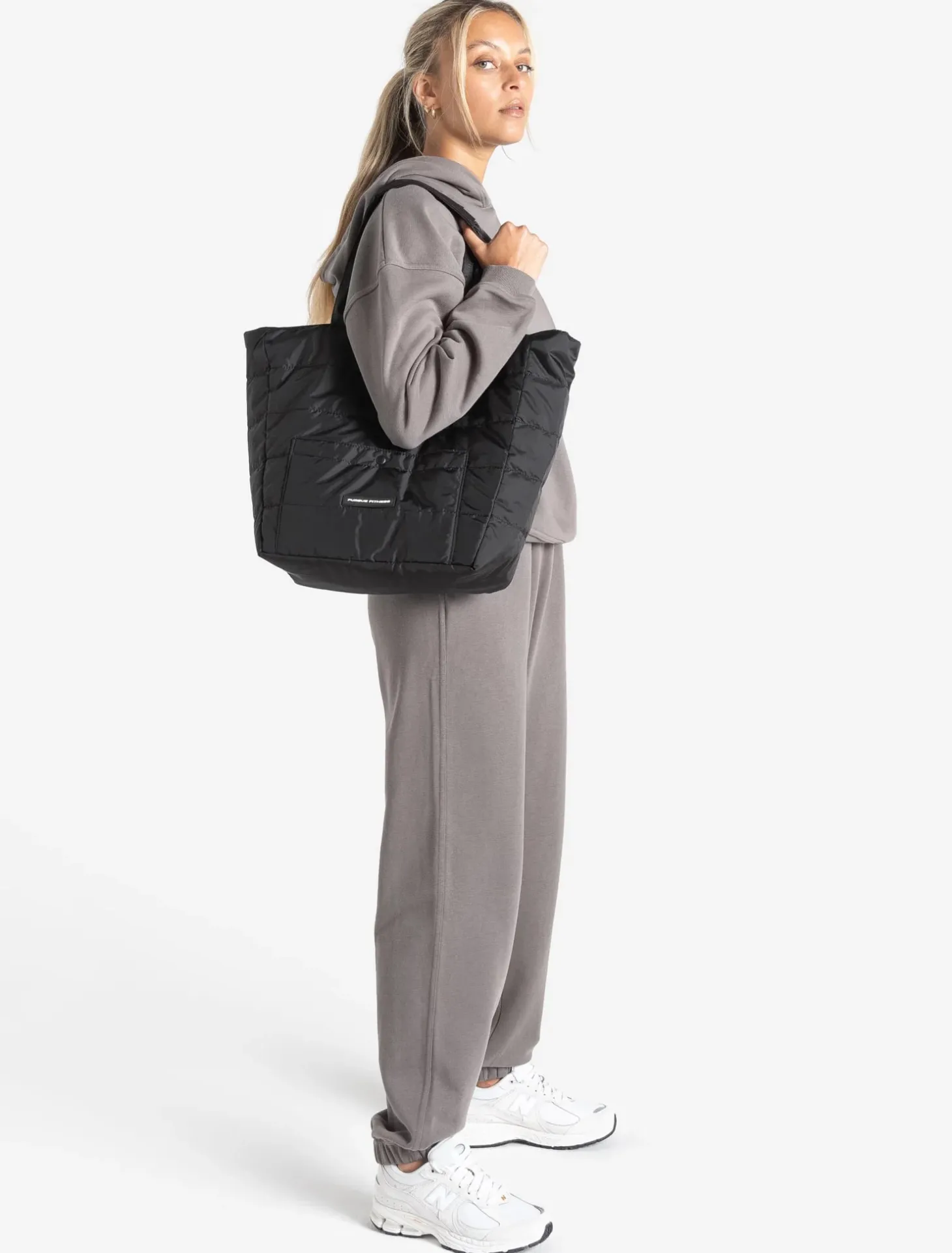 The Quilted Tote Black