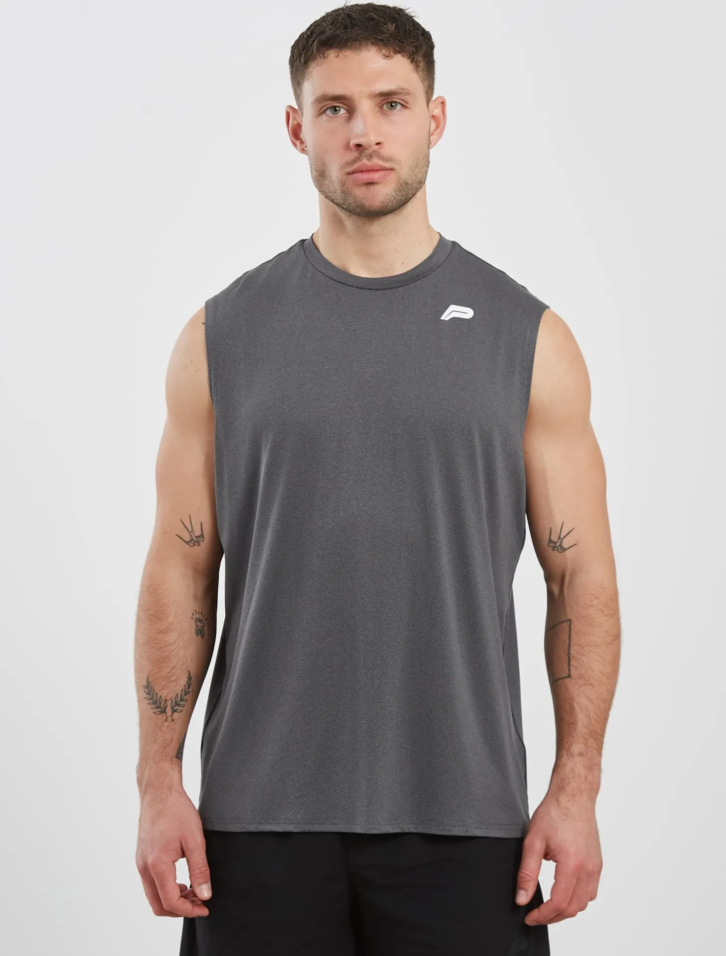 Training Oversized Tank Dark Grey