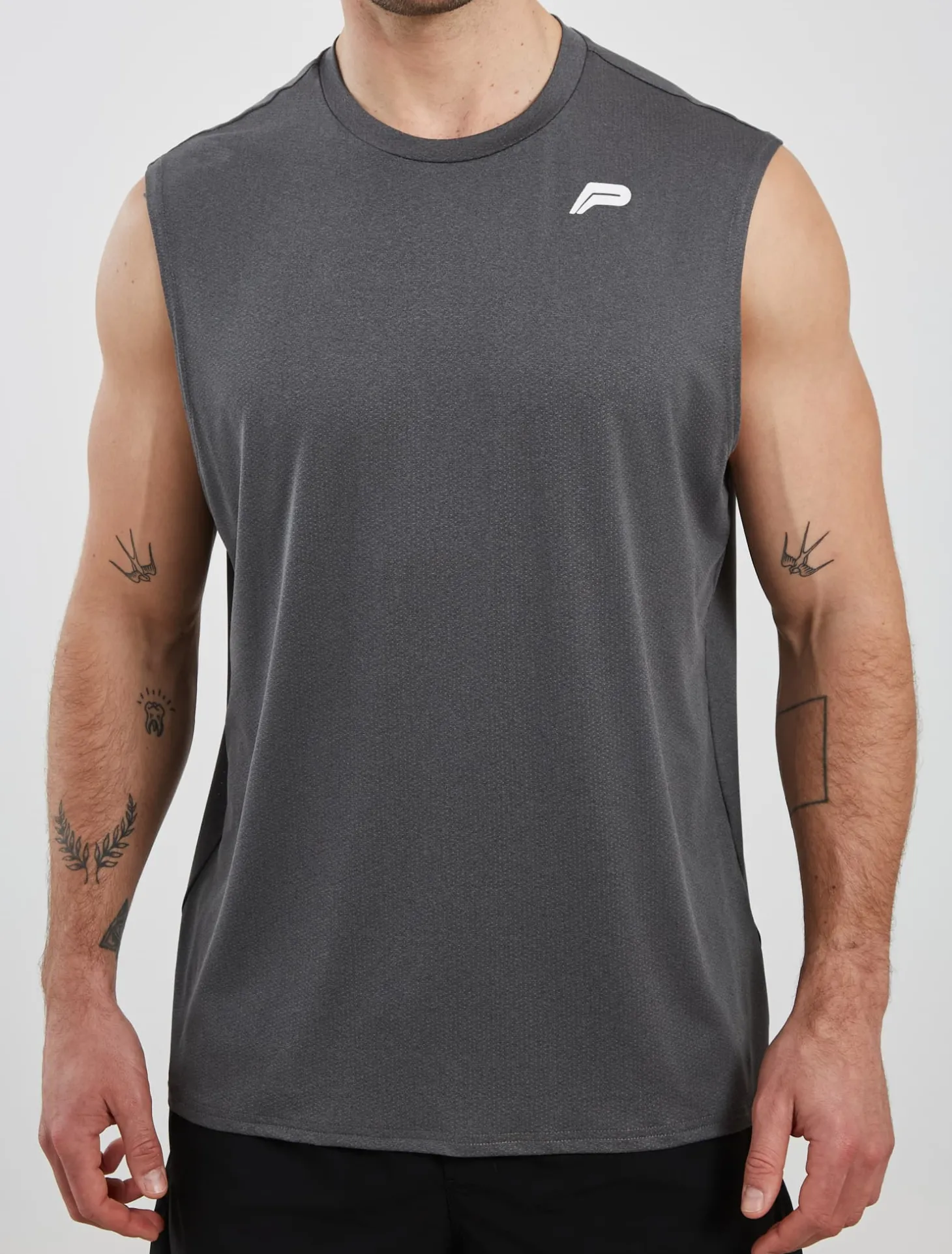 Training Oversized Tank Dark Grey