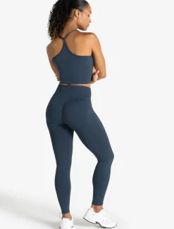 Training Seamless Crop Vest Dark Blue