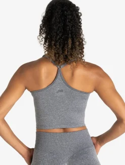 Training Seamless Crop Vest Grey Marl