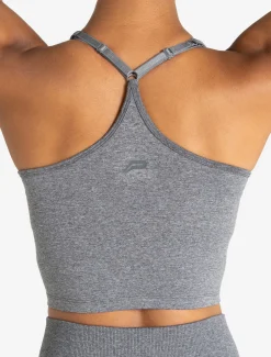 Training Seamless Crop Vest Grey Marl