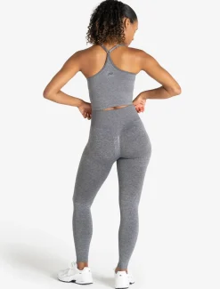 Training Seamless Crop Vest Grey Marl