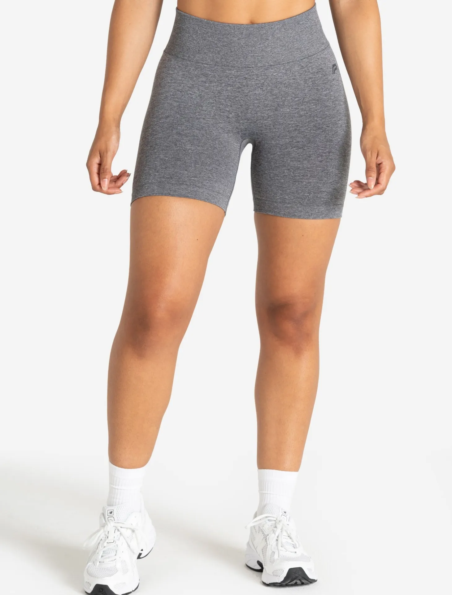 Training Seamless Scrunch Shorts Grey Marl