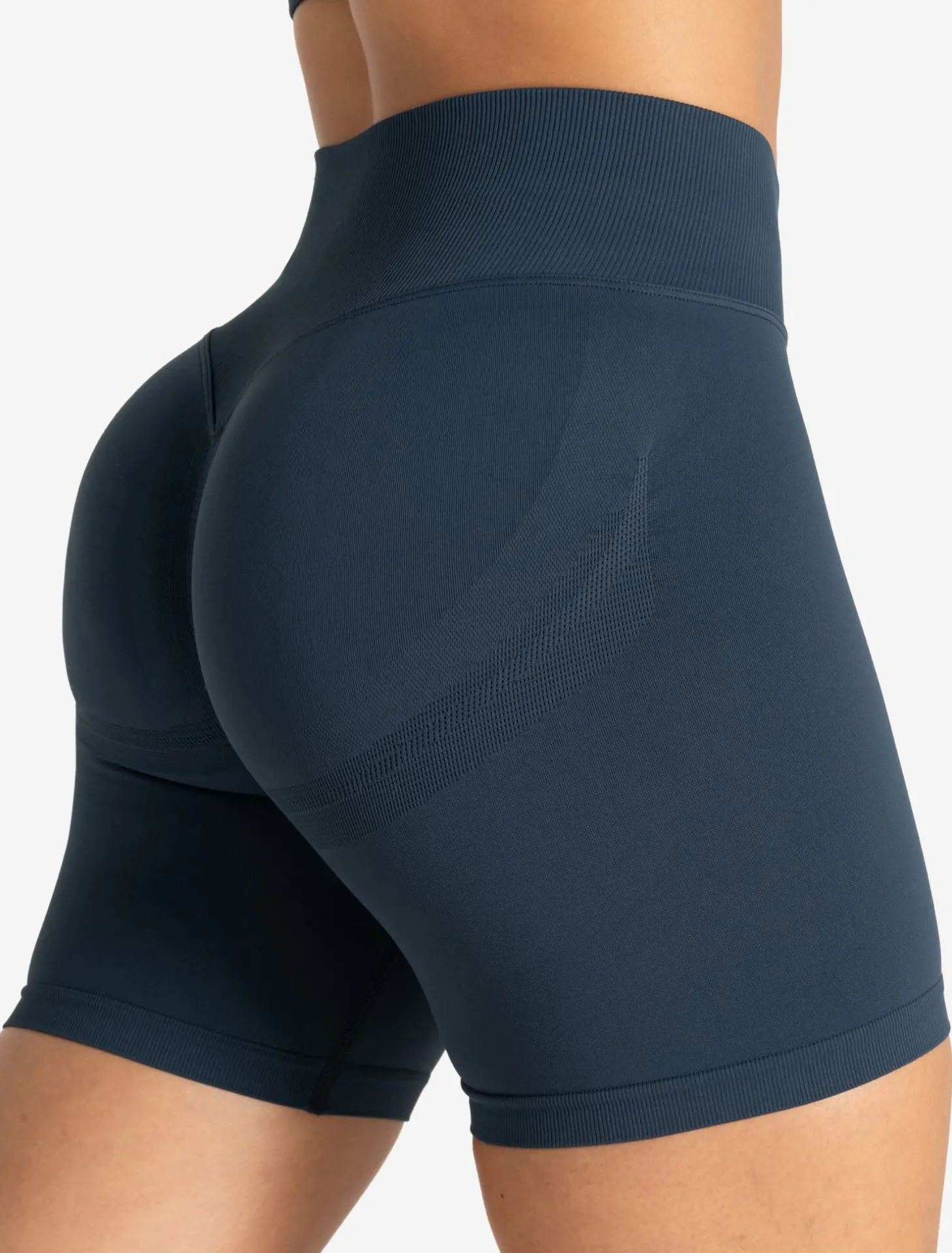 Training Seamless Scrunch Shorts Dark Blue