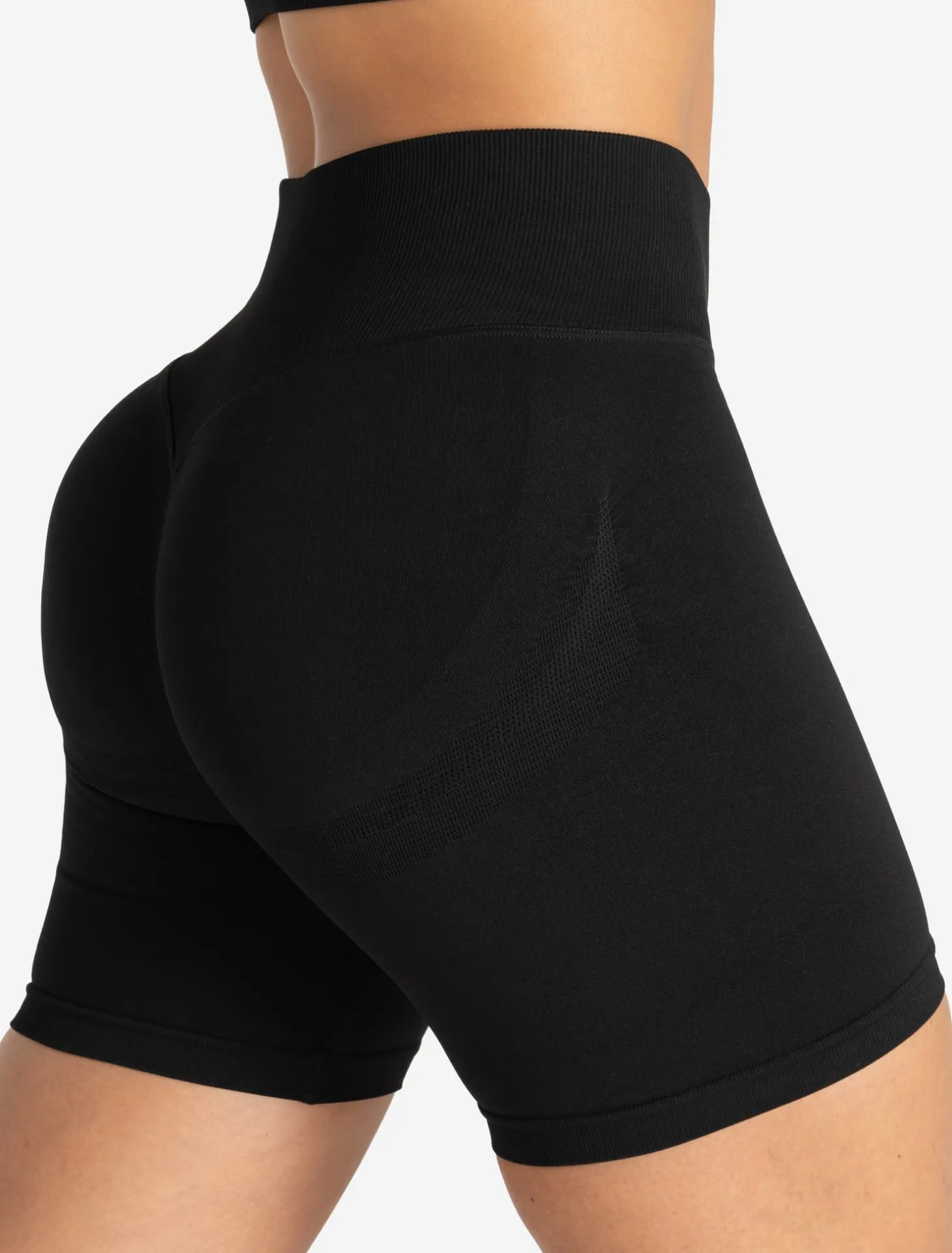 Training Seamless Scrunch Shorts Black