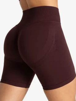 Training Seamless Scrunch Shorts Deep Cherry