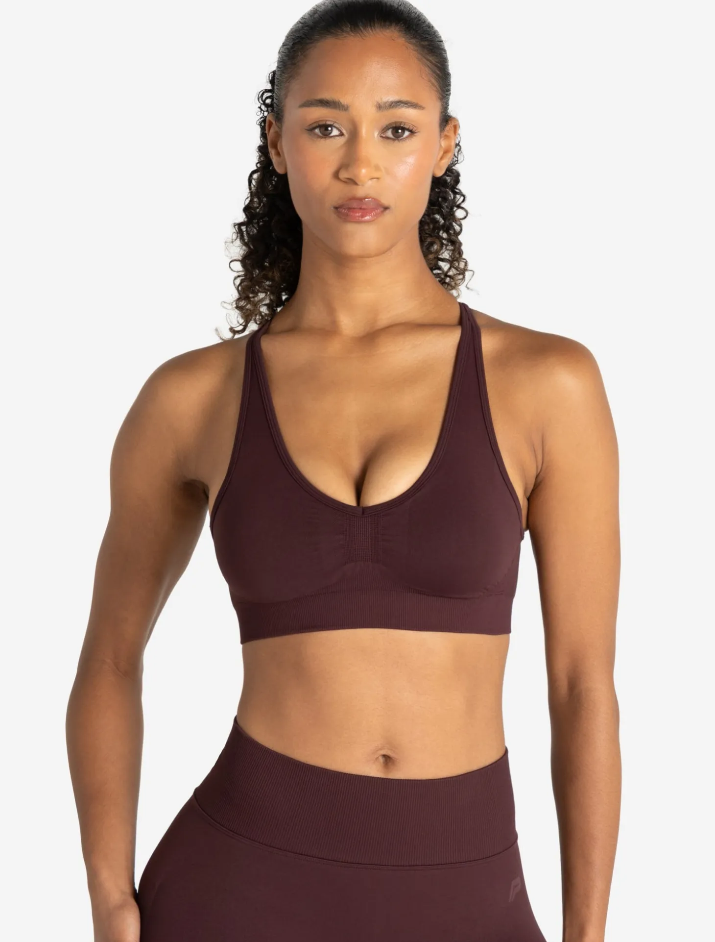 Training Seamless Sports Bra Deep Cherry