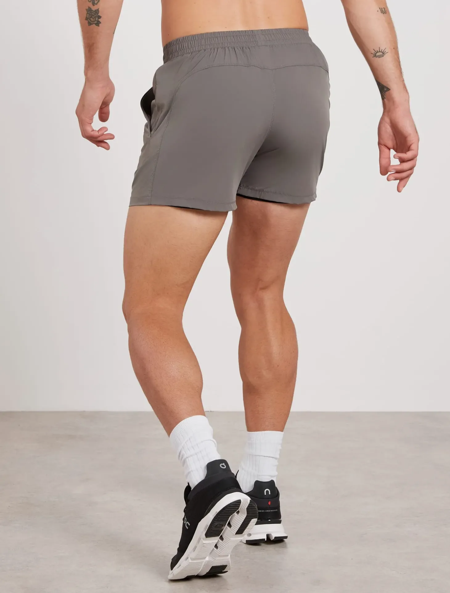 Training 5" Shorts Light Grey