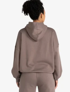 Varsity Oversized Hoodie Taupe