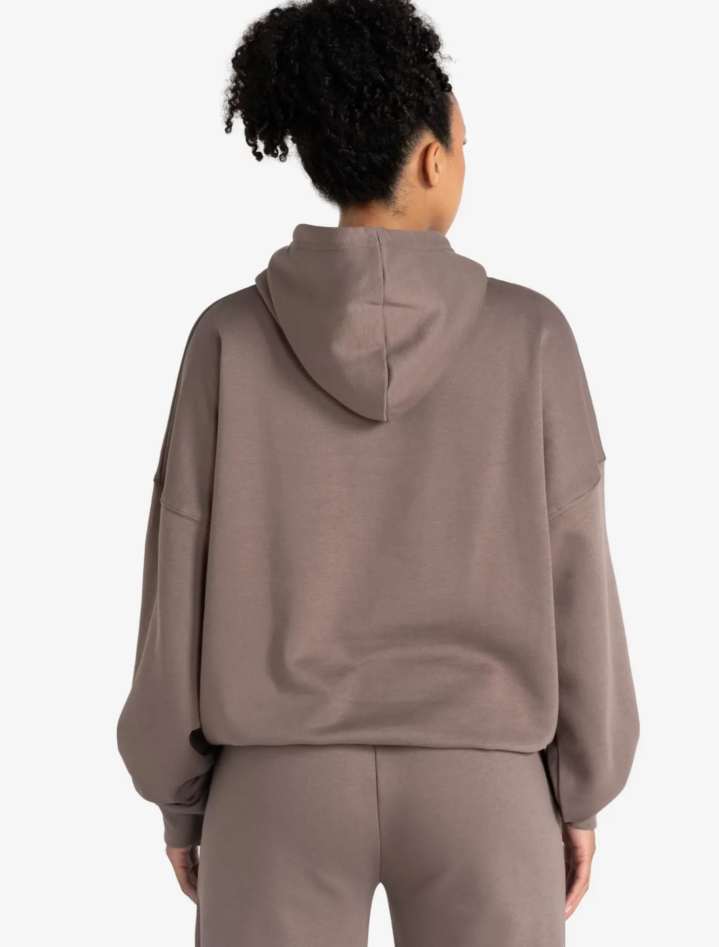 Varsity Oversized Hoodie Taupe